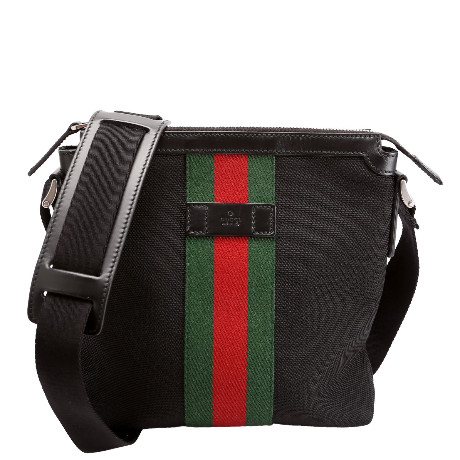 Gucci Techno Web Messenger Canvas Travel Bag