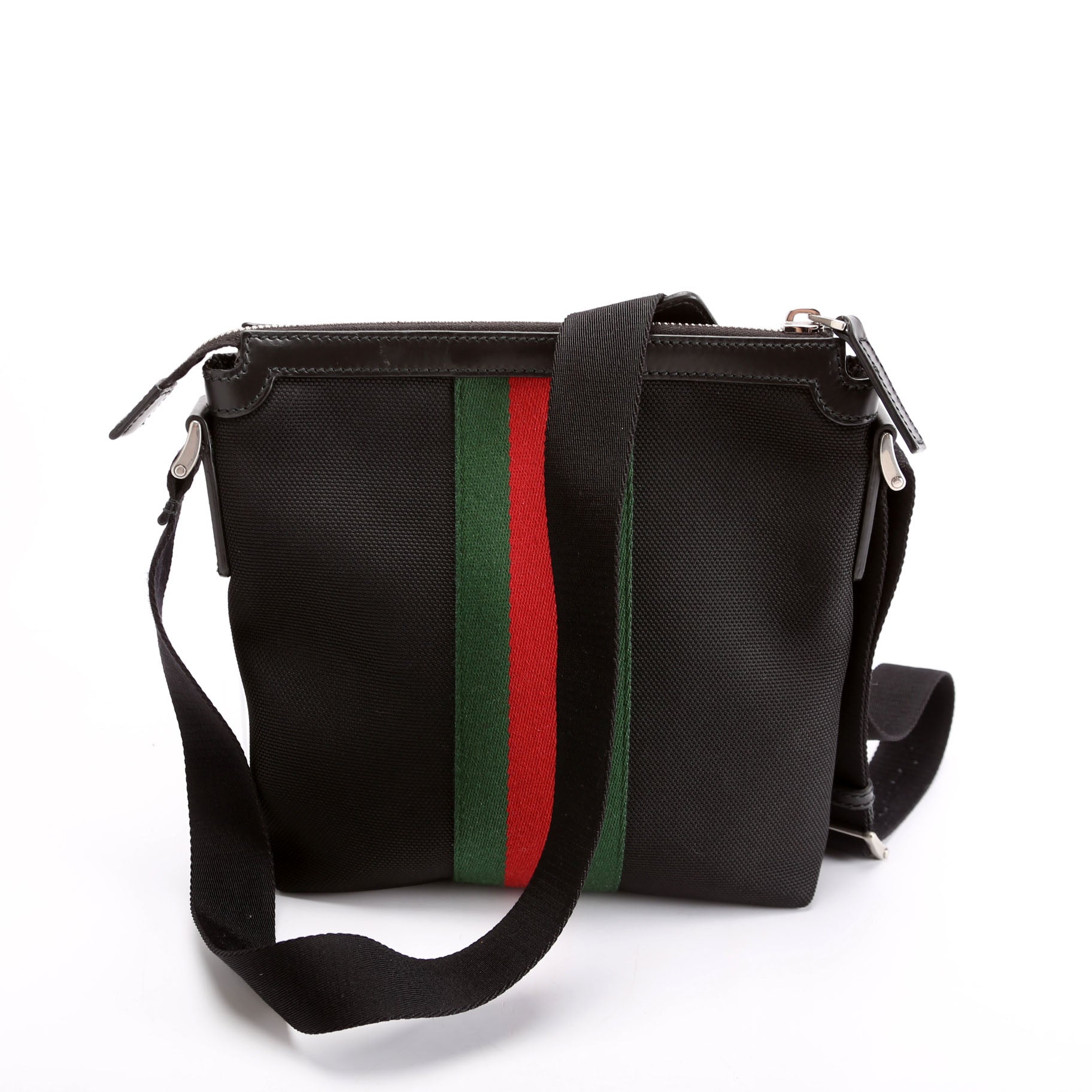 Gucci Techno Web Messenger Canvas Travel Bag