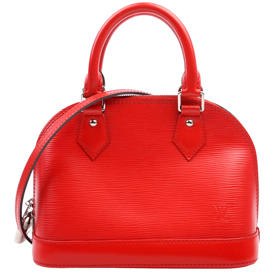 Louis Vuitton Alma BB Epi Red Handbag