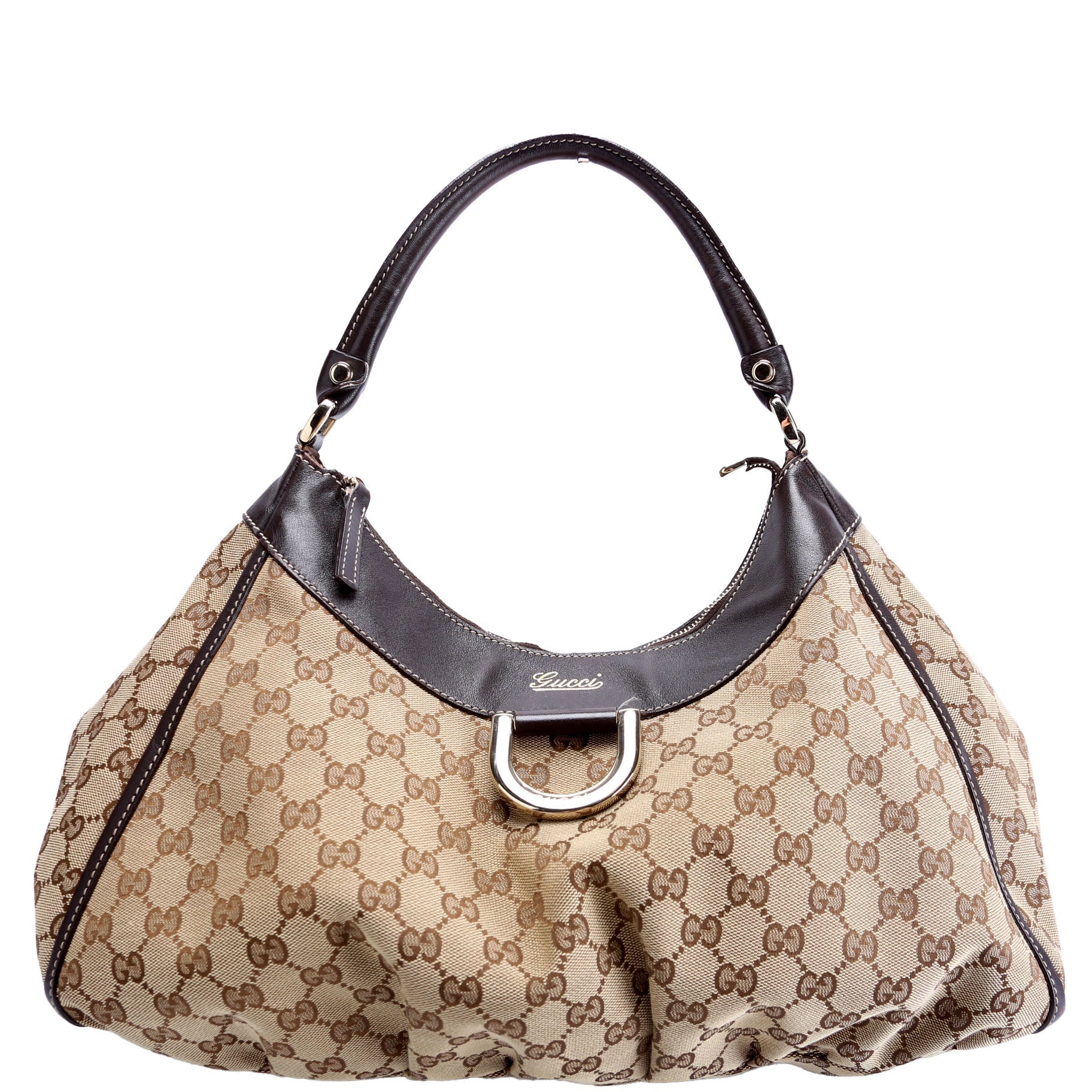 Gucci GG D Ring Canvas Jewelry Ring Hobo