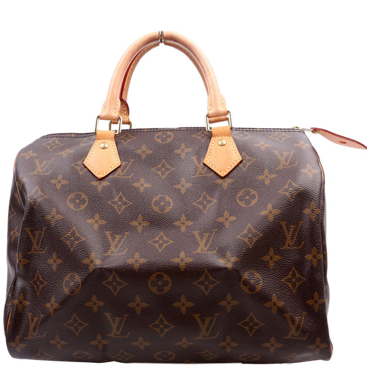 Louis Vuitton Speedy 30 Monogram Handbag Monogram 100