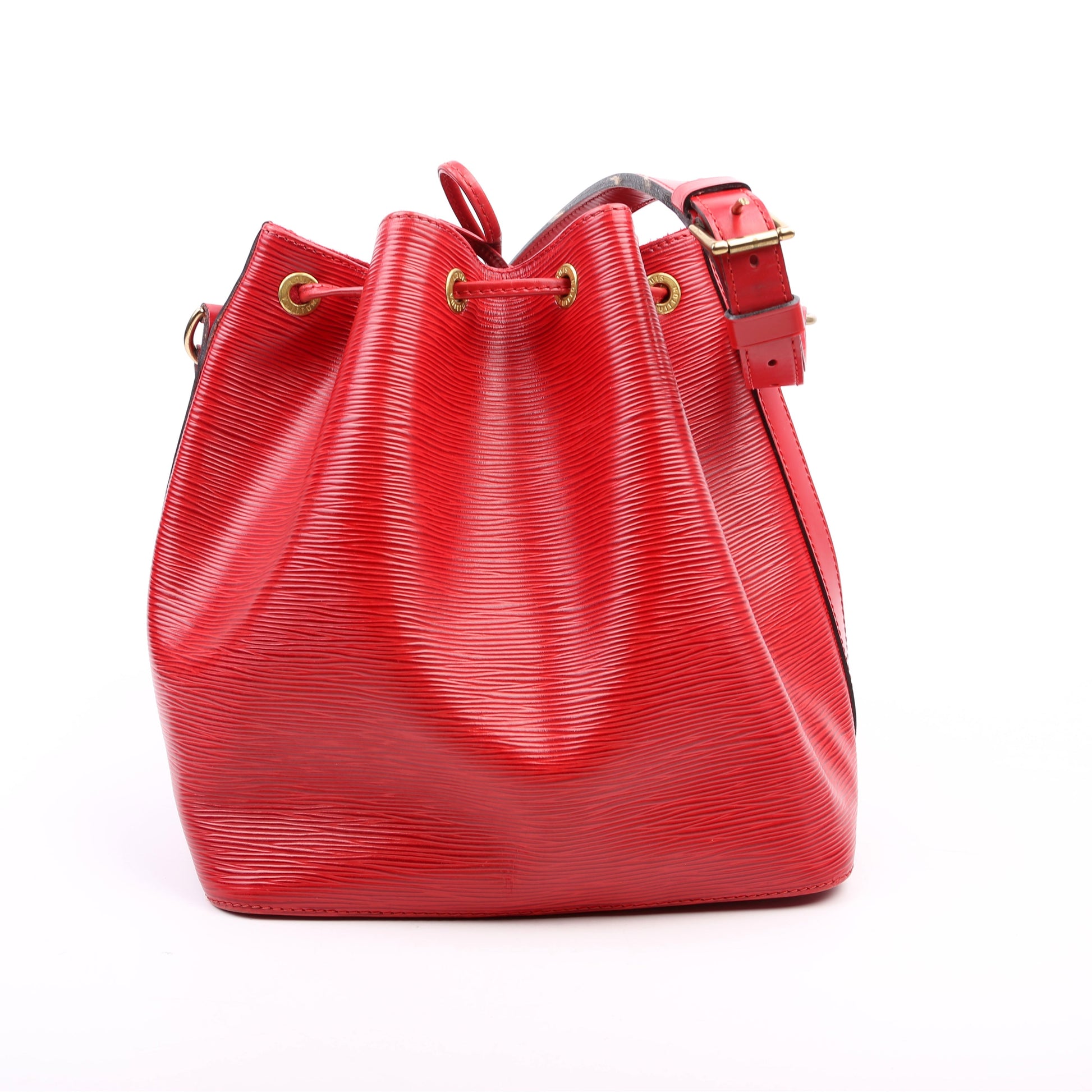Louis Vuitton Noe Petit Epi Red Handbag