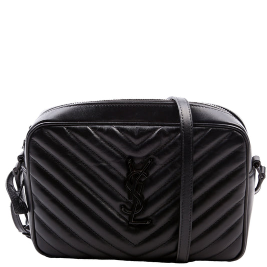 YSL Saint Laurent Lou Camera Bag Quilted Black Travel Bag