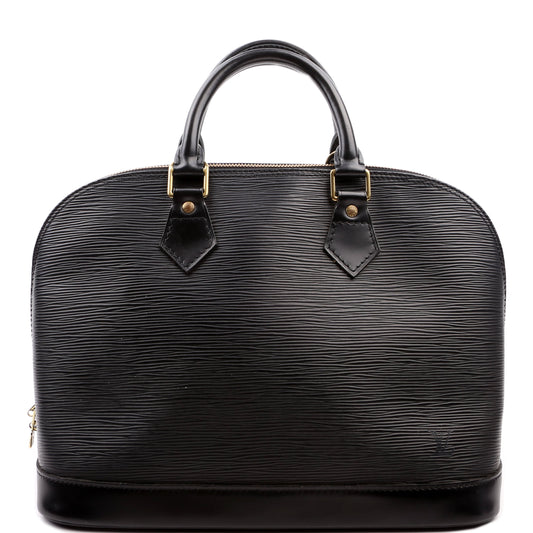 Louis Vuitton Alma PM Older Epi Black Handbag Black 2