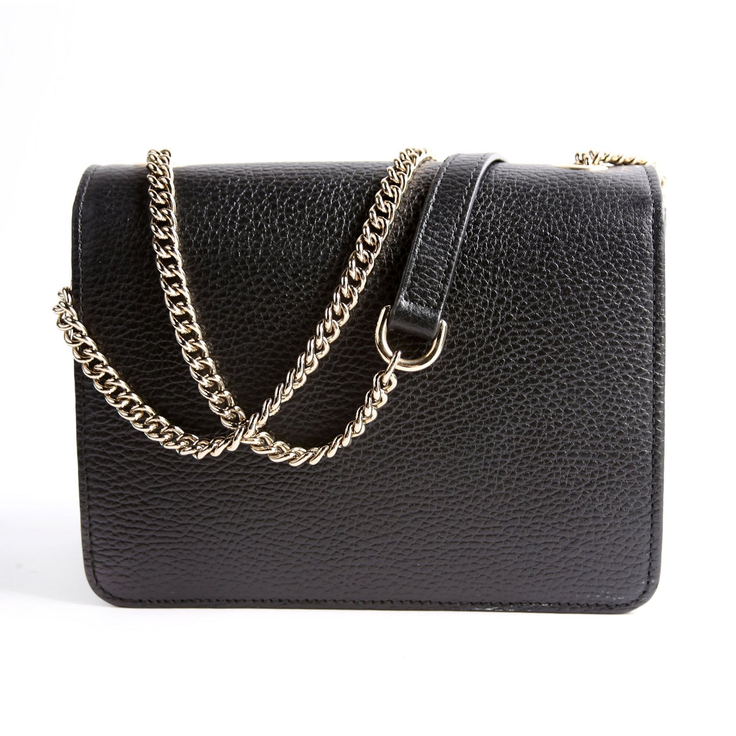 Gucci Interlocking Xbody Black Gold Small Travel Bag Black Gold