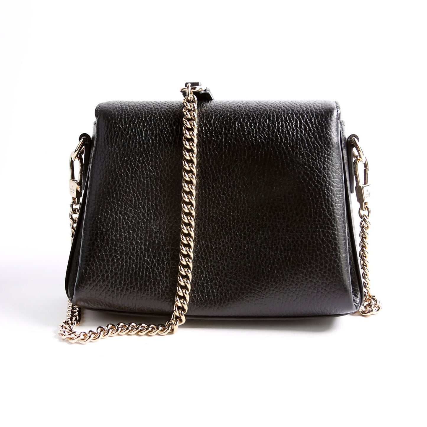 Gucci Interlocking Xbody Black Gold Small Travel Bag