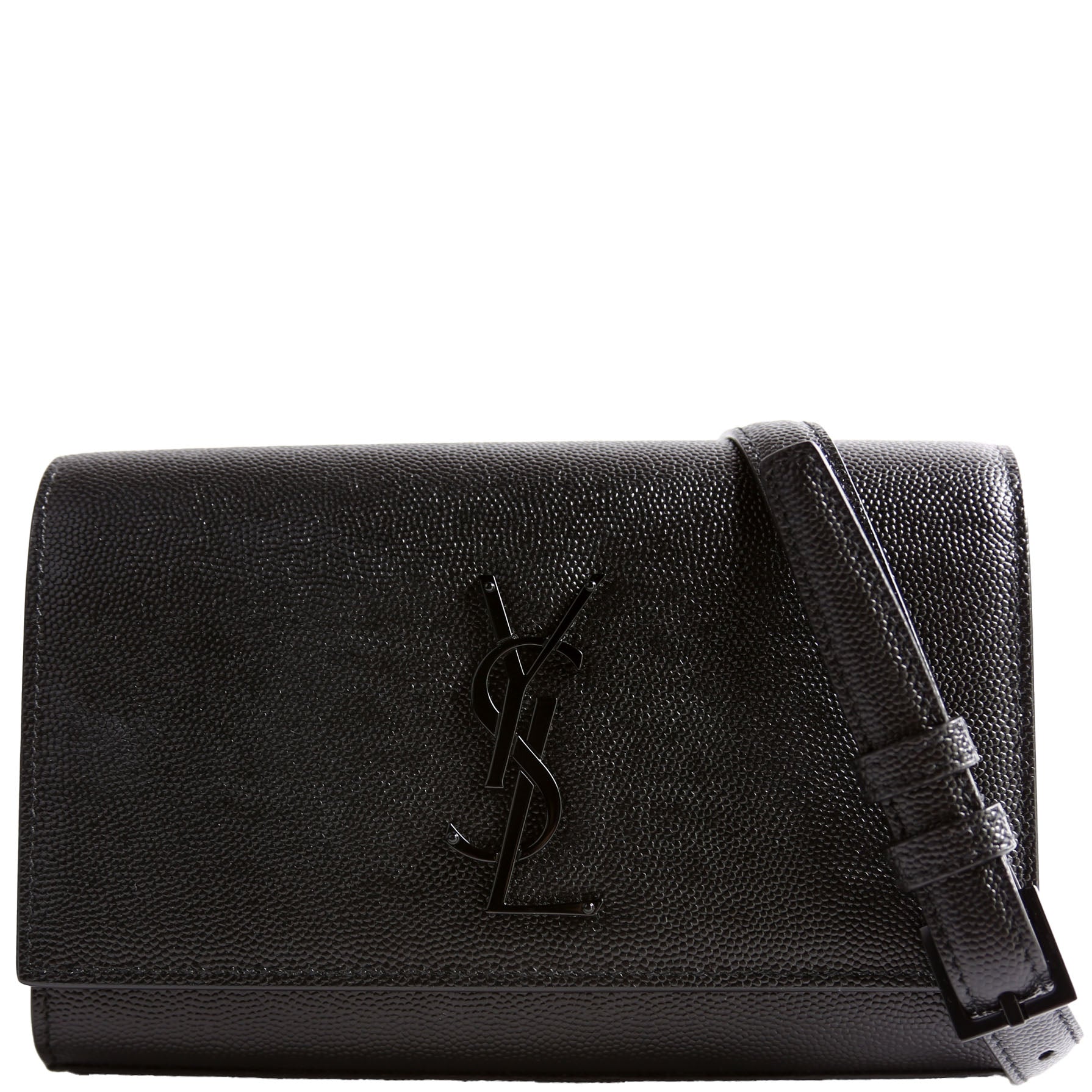 YSL Saint Laurent Kate Belt Grain Bag Black
