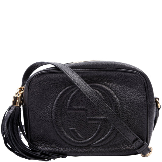 Gucci Soho Disco Black Crossbody Bag Black 8