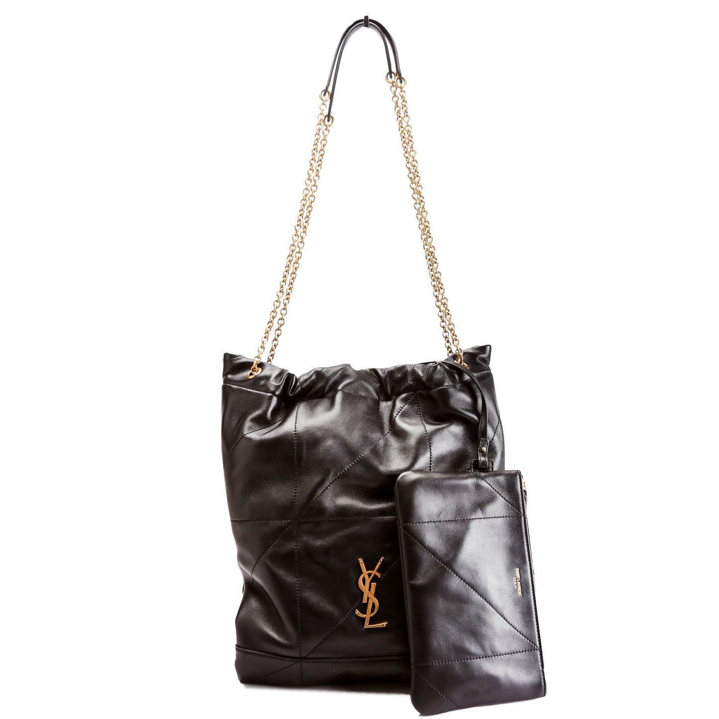 YSL Saint Laurent Saint Laurent Jamie Pochon Lambskin Bag Black Travel Bag