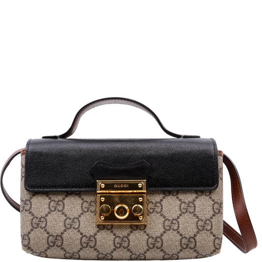 Gucci Padlock GG Supreme Mini Travel Bag