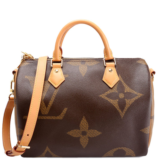 Louis Vuitton Speedy 30 Bandouliere Reversed Monogram Handbag