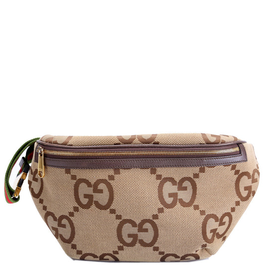 Gucci Jumbo GG Canvas Tan Belt