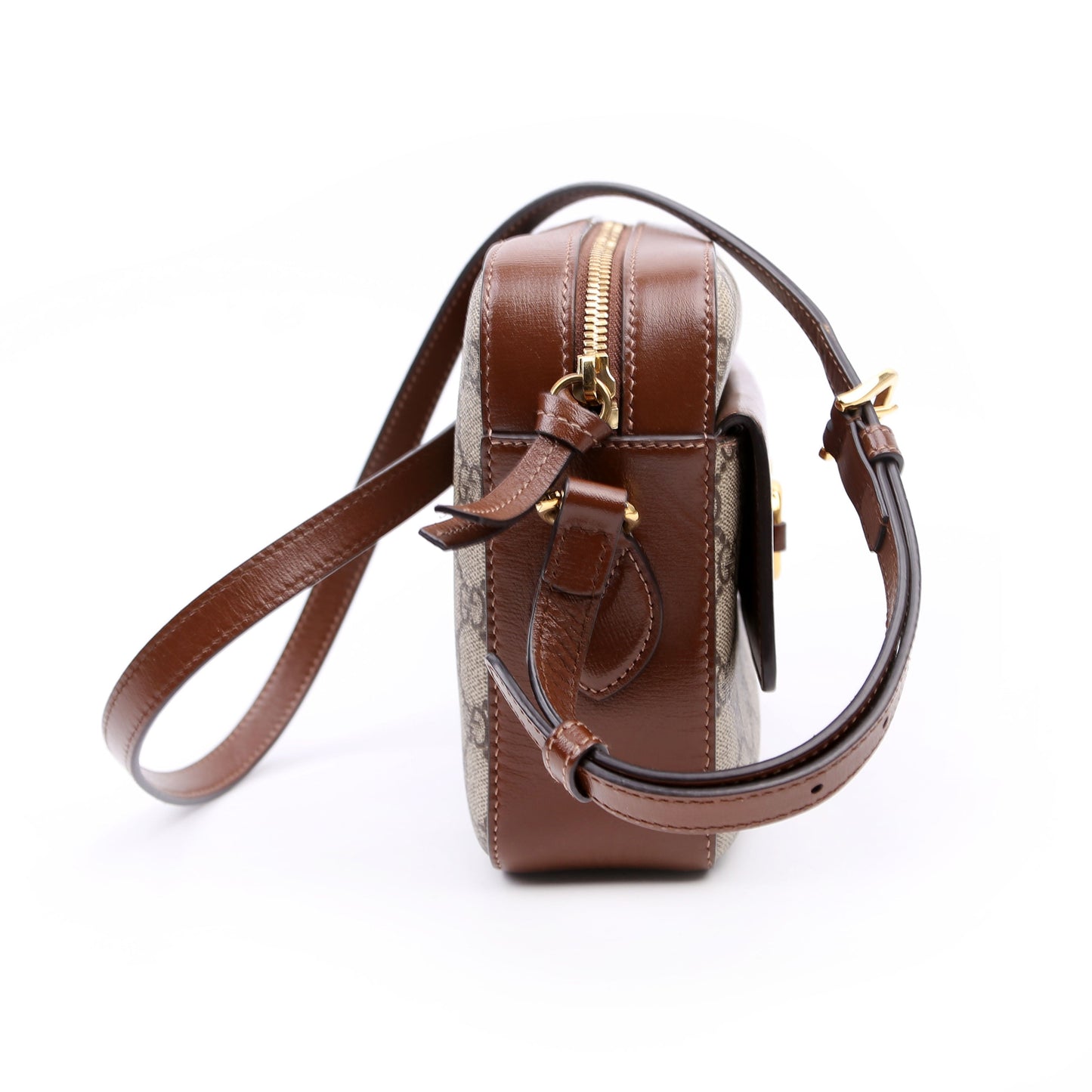Gucci Horsebit Brown Small Crossbody Bag