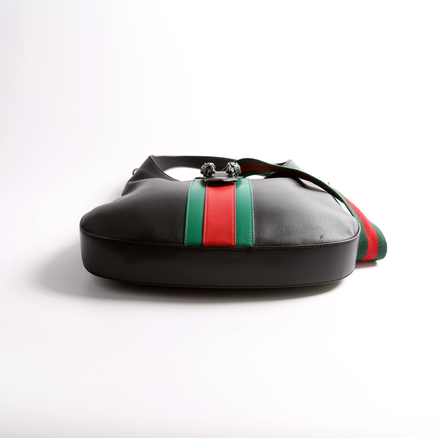 Gucci Web Stripe Dionysus Leather Black Shoulder Bag
