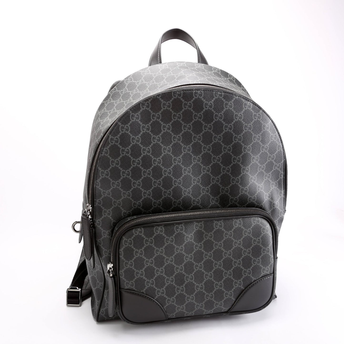 Gucci GG Supreme Emblem Backpack Black Medium
