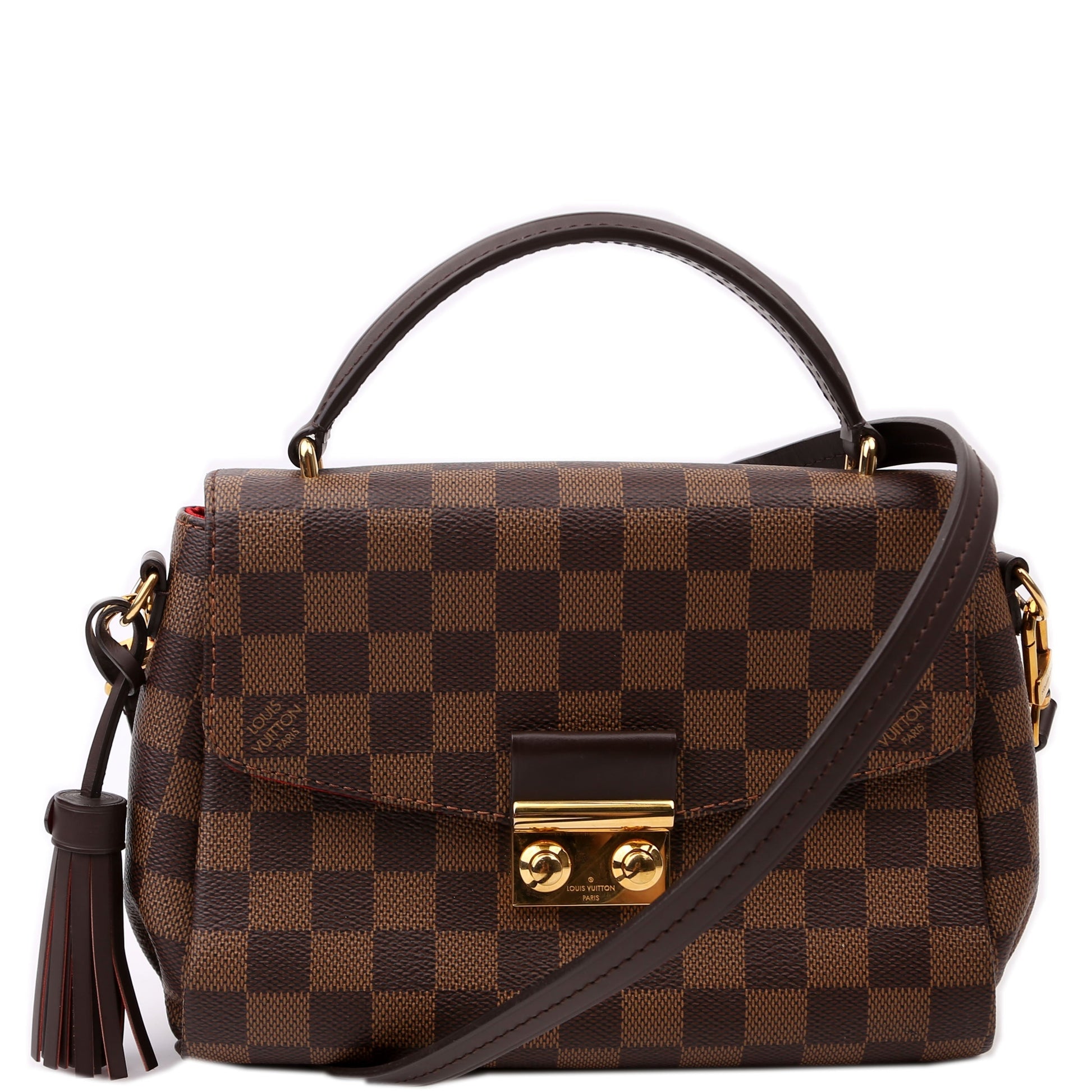 Louis Vuitton Croisette Ebene Damier Handbag Ebene 19