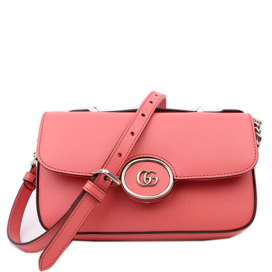 Gucci GG Petite Leather Calfskin Pink Mini Shoulder Bag