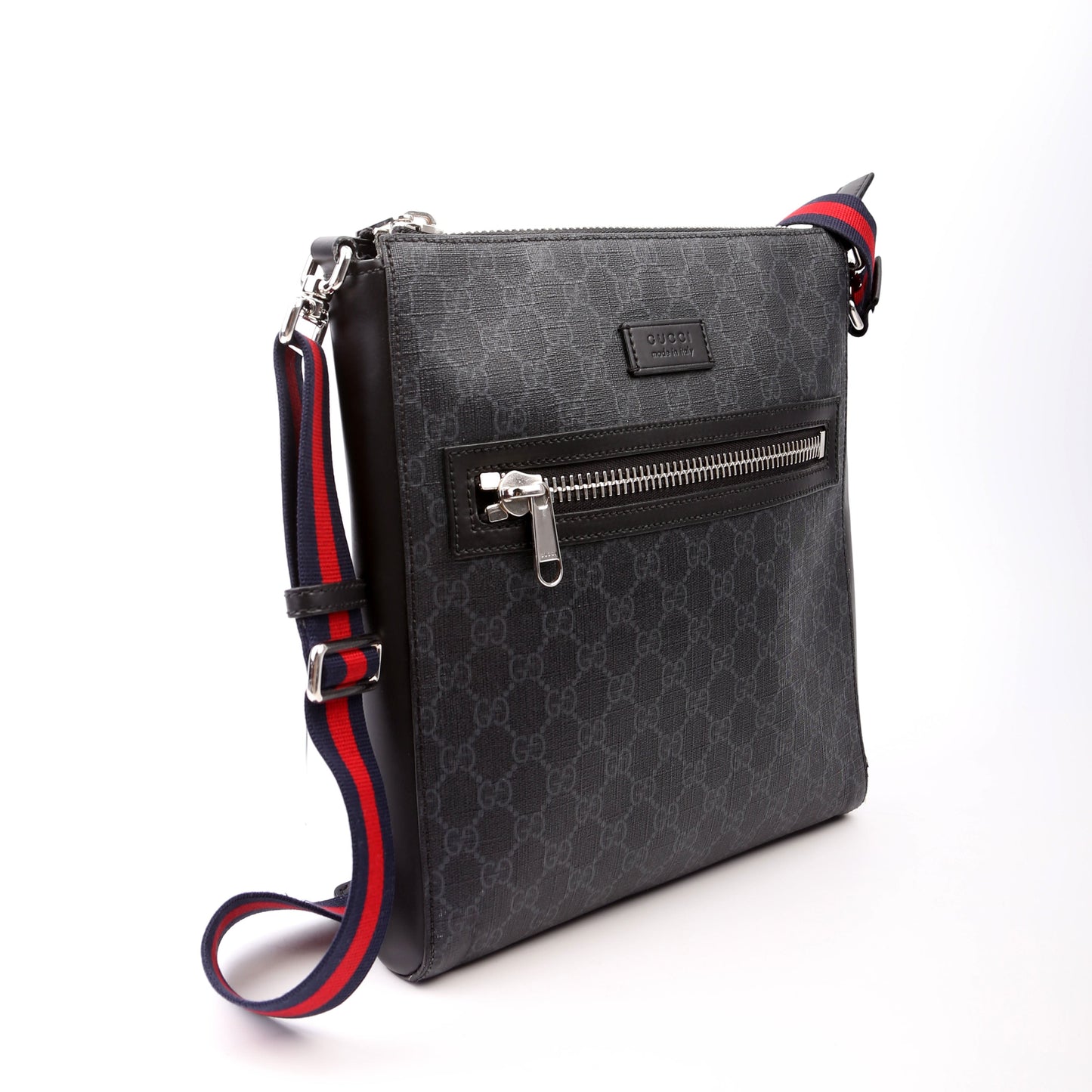 Gucci GG Supreme Messenger Black Travel Bag 4