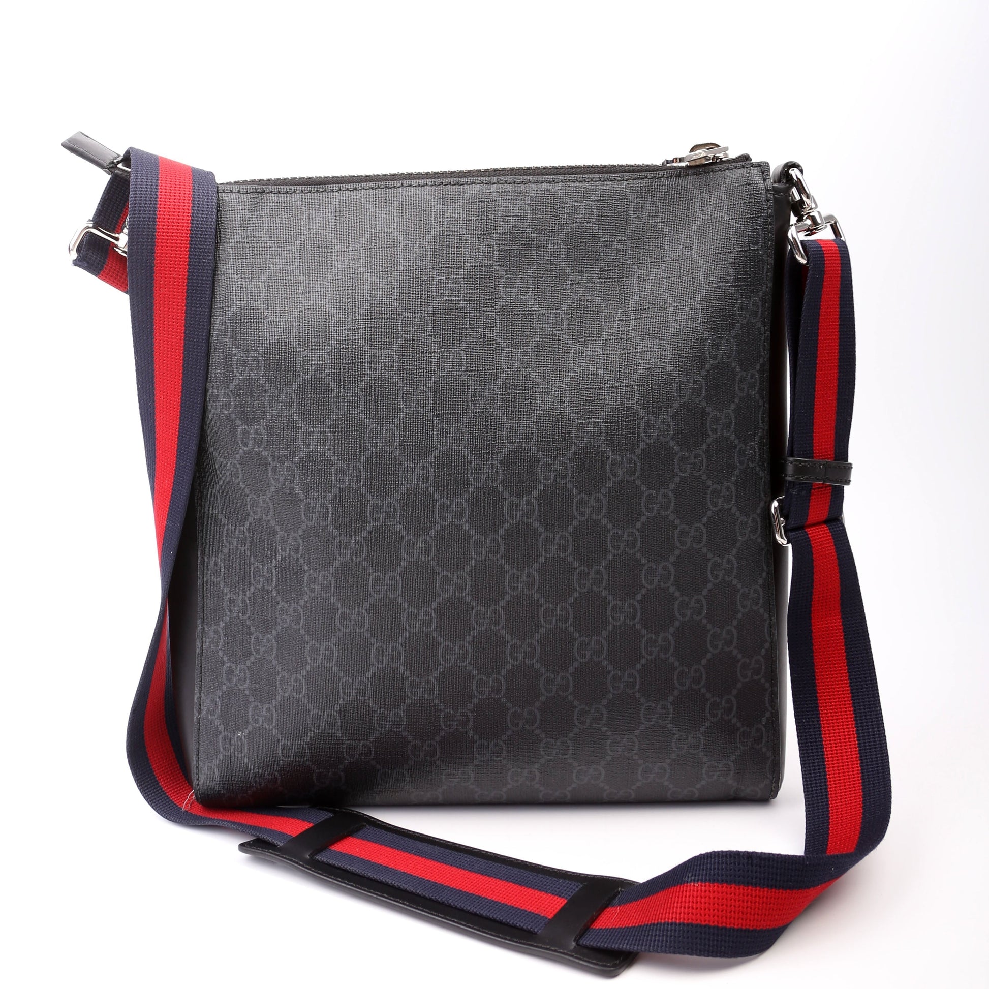Gucci GG Supreme Messenger Black Travel Bag 4