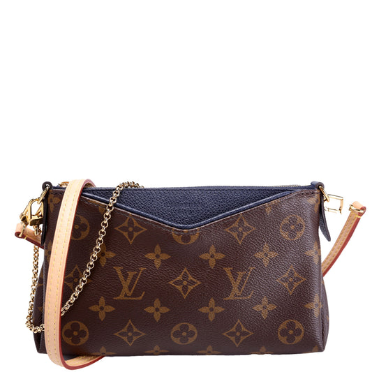 Louis Vuitton Pallas Navy Monogram Clutch Bag Navy 2