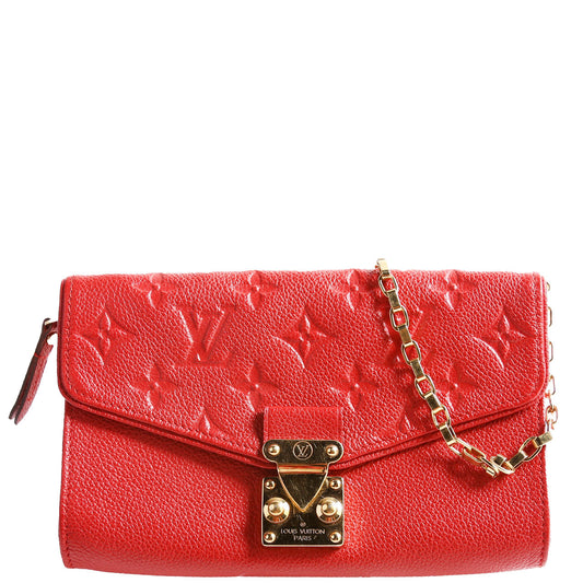 Louis Vuitton St. Germain Pochette Red Clutch Bag