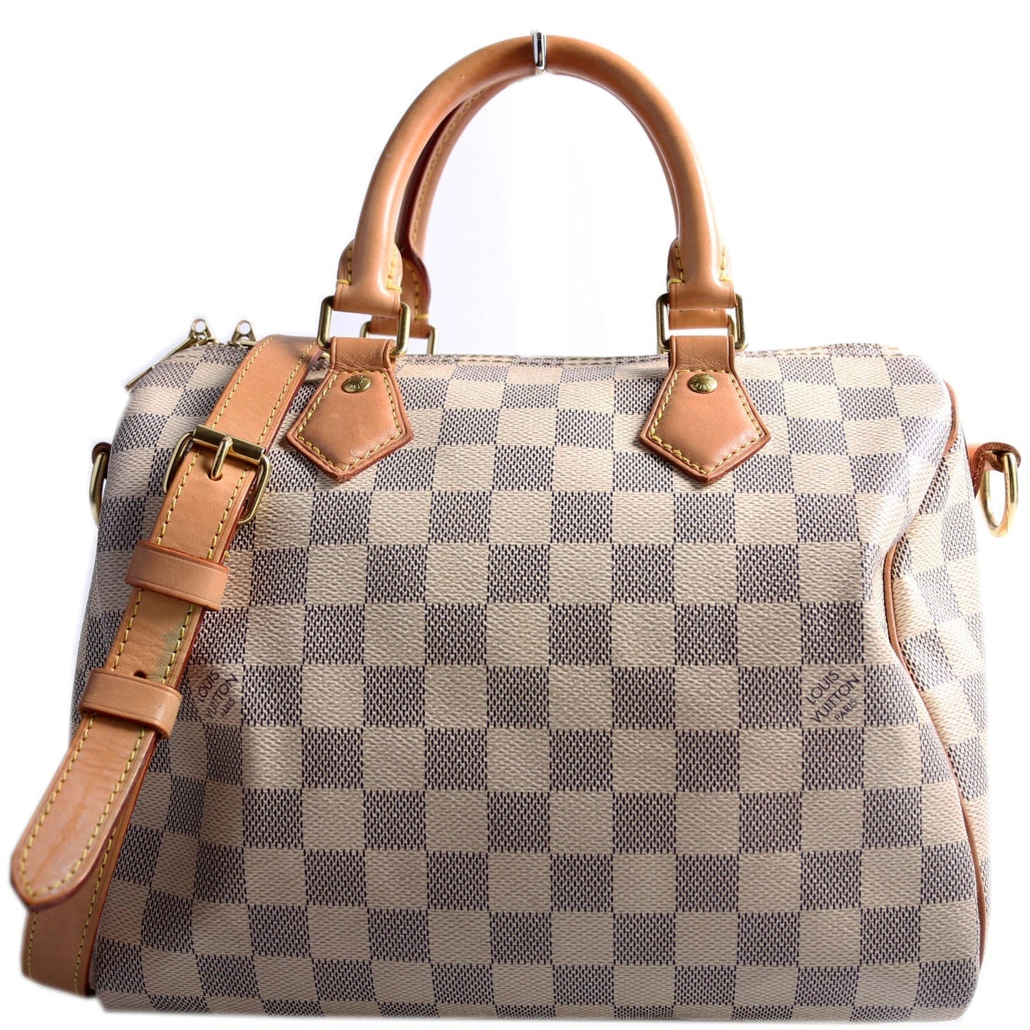 Louis Vuitton Speedy 25 Bandouliere Azur Damier Handbag Azur 5