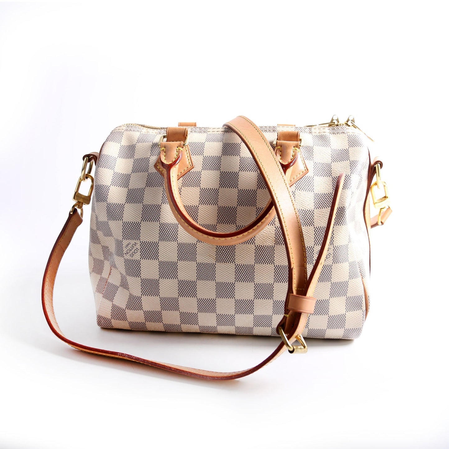 Louis Vuitton Speedy 25 Bandouliere Azur Damier Handbag Azur 5