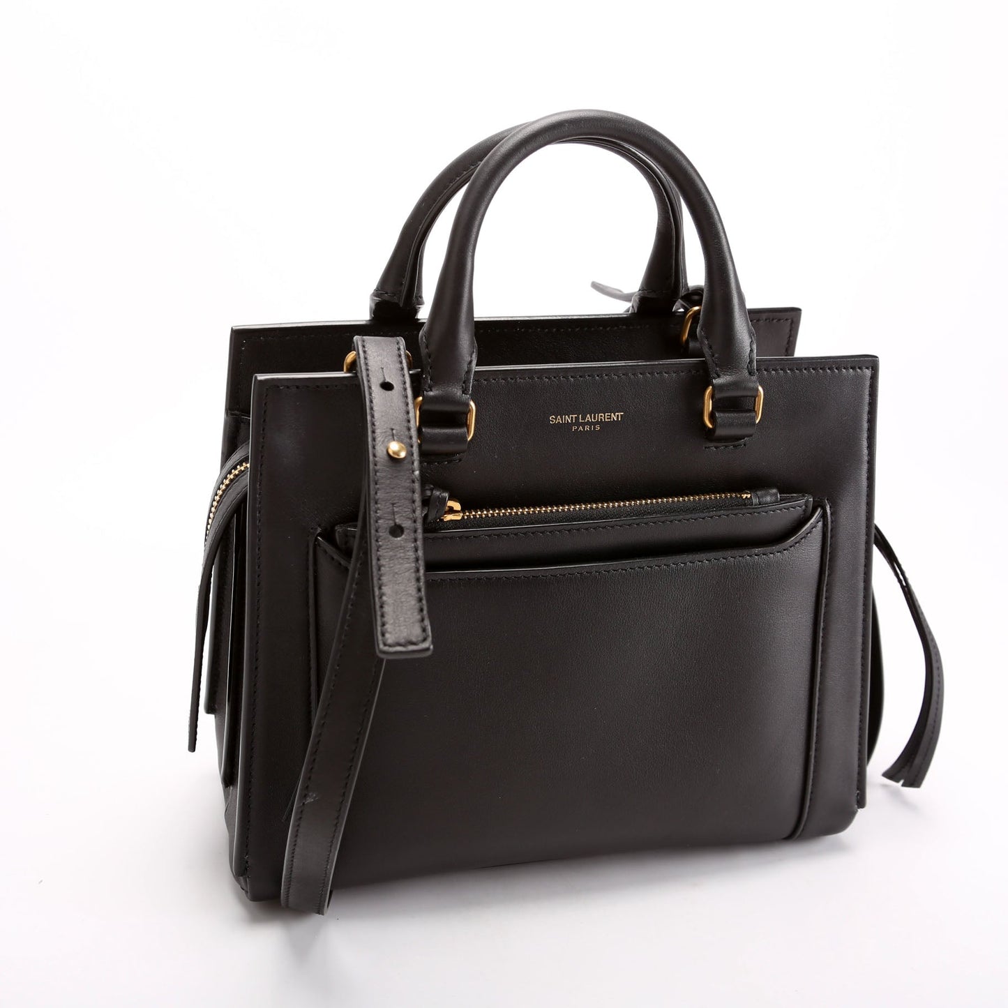 YSL Saint Laurent Saint Laurent Eastside Smooth Calfskin Tote Bag Black Small