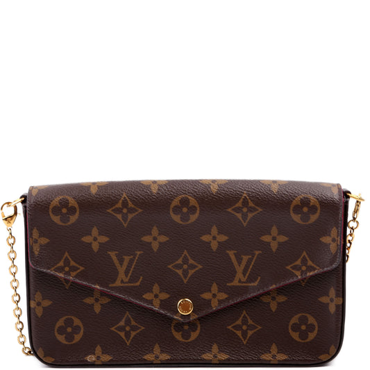 Louis Vuitton Pochette Felicie Monogram Clutch Bag Monogram 41