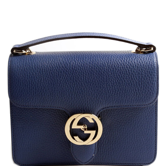 Gucci Interlock Blue Small Crossbody Bag