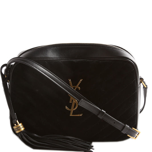 YSL Saint Laurent Saint Laurent Lou Camera Bag Suede Black Travel Bag