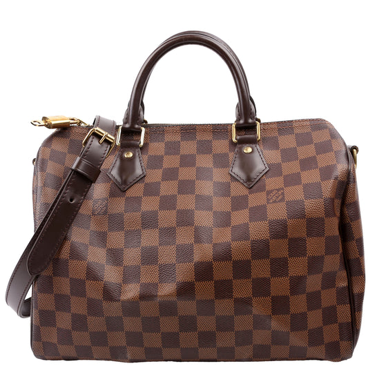 Louis Vuitton Speedy 30 Bandouliere Ebene Damier Handbag Ebene 30