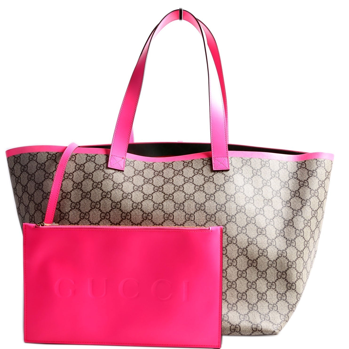 Gucci GG Supreme TotiMedium Pink Tote Bag