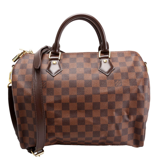 Louis Vuitton Speedy 30 Bandouliere Ebene Damier Handbag Ebene 31
