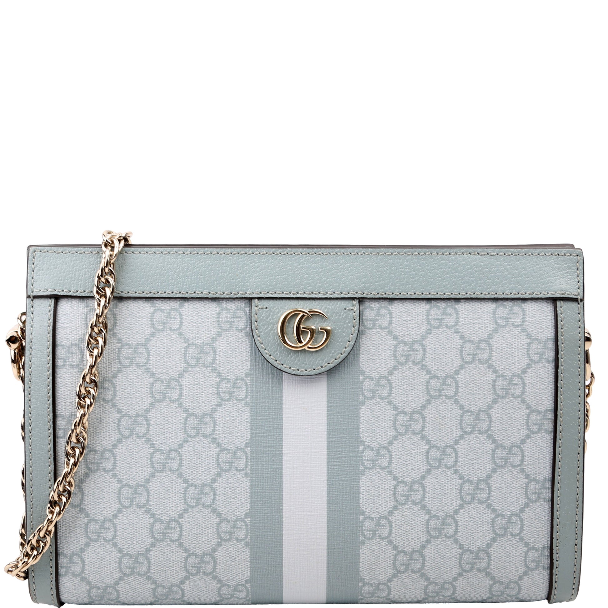 Gucci GG Supreme Ophidia Blue Small Chain Travel Bag