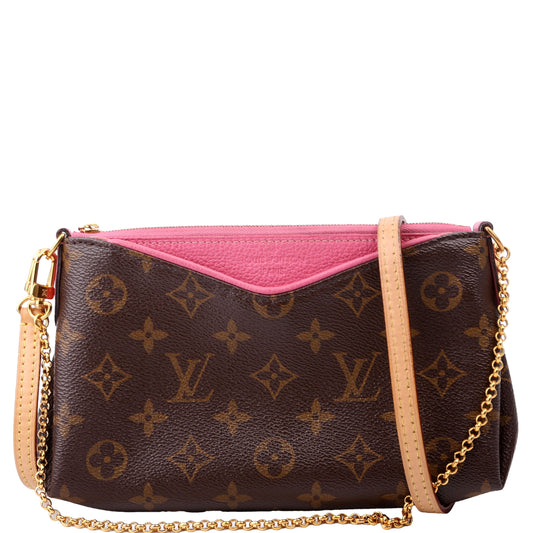 Louis Vuitton Pallas Monogram Pink Clutch Bag Pink 1