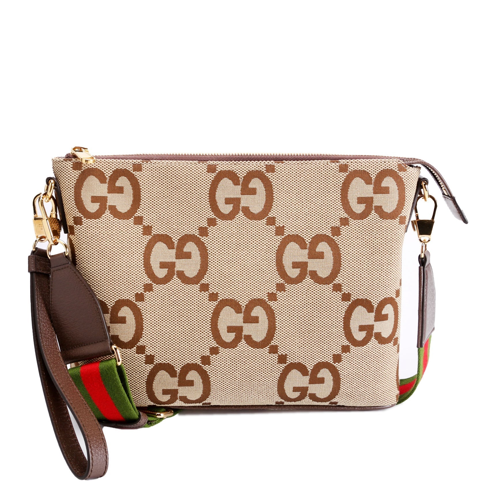 Gucci Jumbo GG Messenger Brown Travel Bag Brown 1