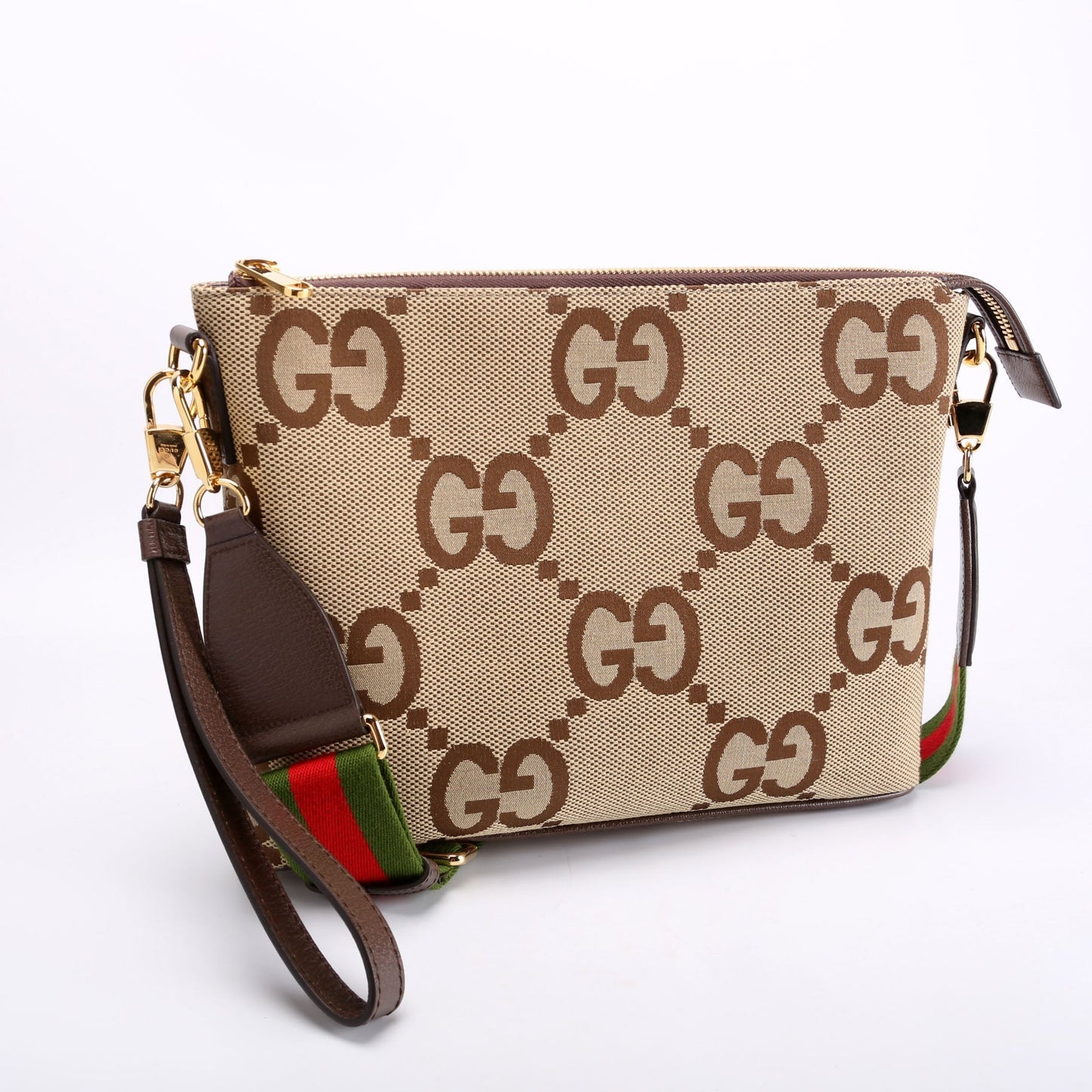 Gucci Jumbo GG Messenger Brown Travel Bag Brown 1