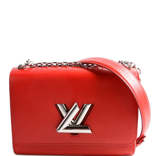 Louis Vuitton Twist Red MM Epi Handbag