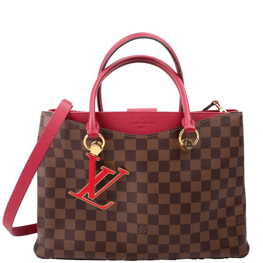 Louis Vuitton Riverside Ebene Berry Damier Handbag