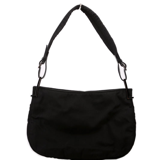 Gucci 001 Nylon Black Small Shoulder Bag