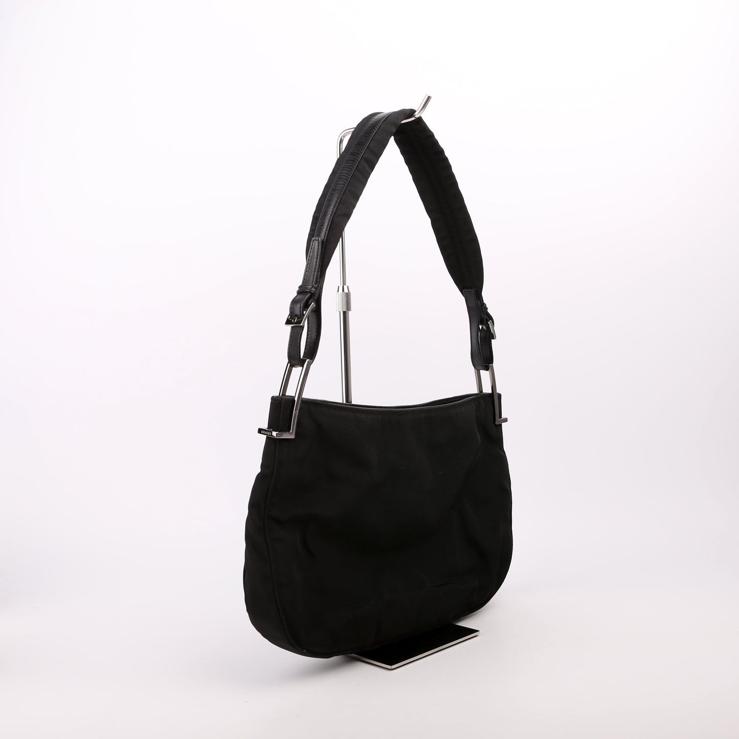 Gucci 001 Nylon Black Small Shoulder Bag
