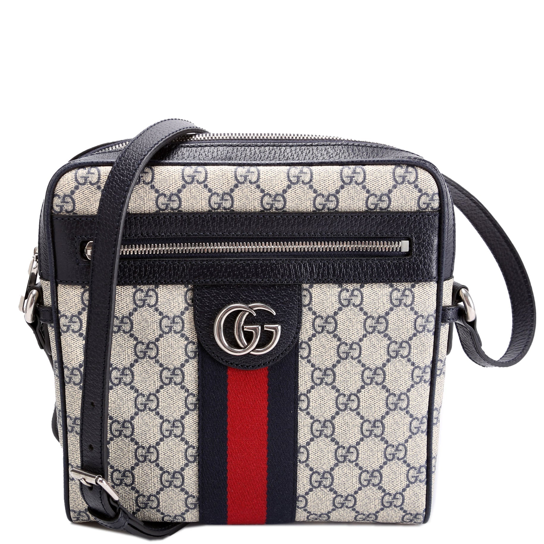 Gucci Ophidia Messenger Beige Navy Messenger Bag