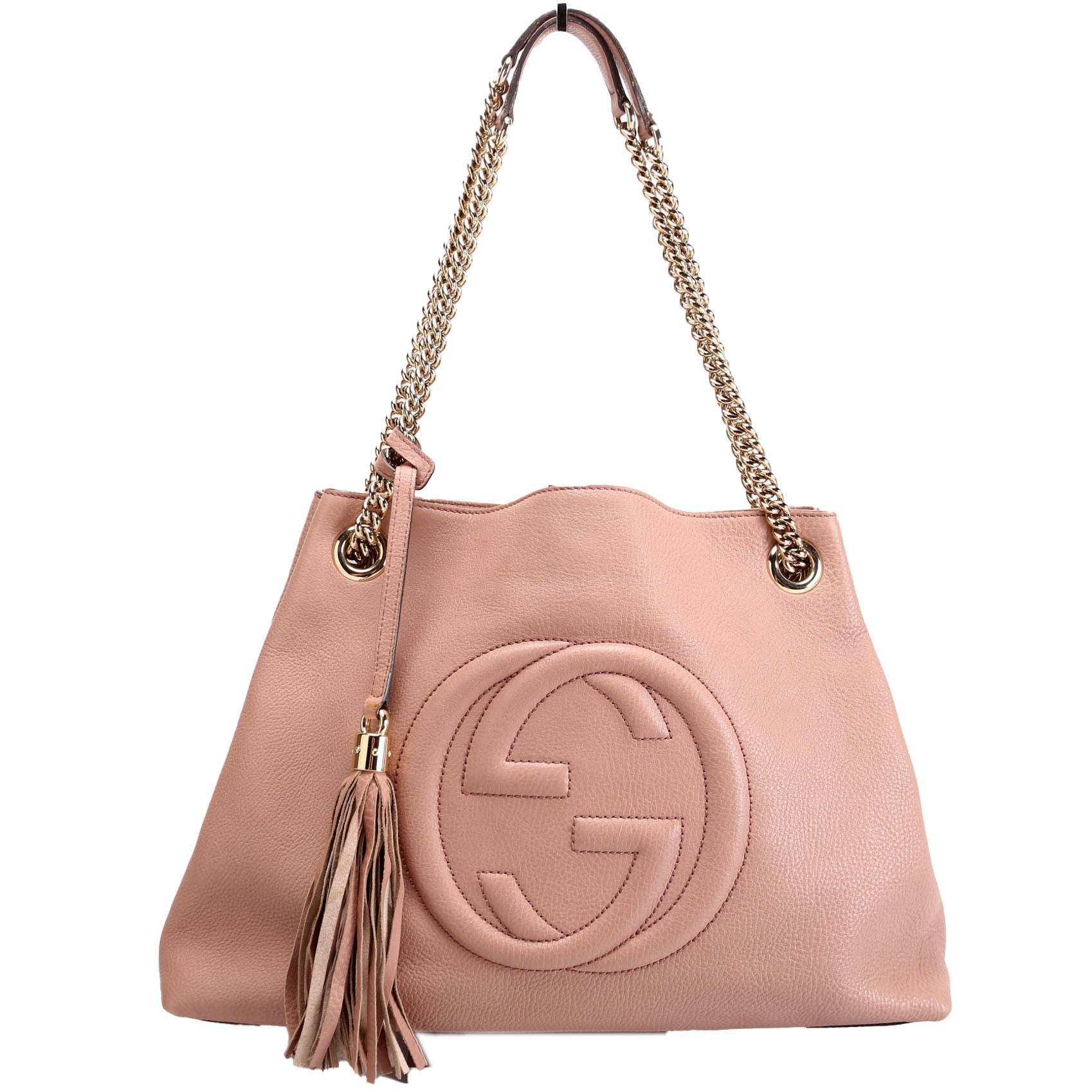 Gucci Soho Leather Tan Medium Shoulder Bag
