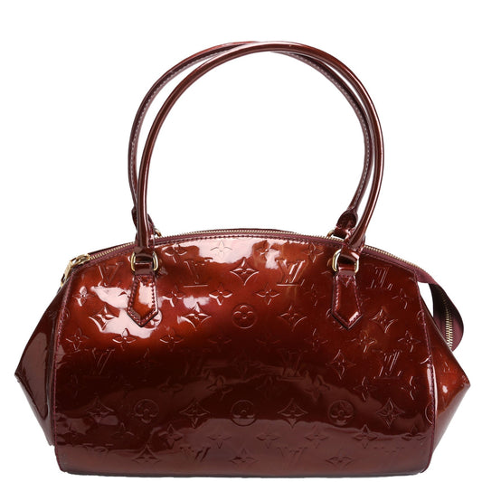 Louis Vuitton Sherwood Burgundy GM Vernis Handbag