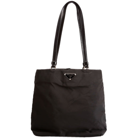 Prada Tessuto Tote Bag Nylon Black