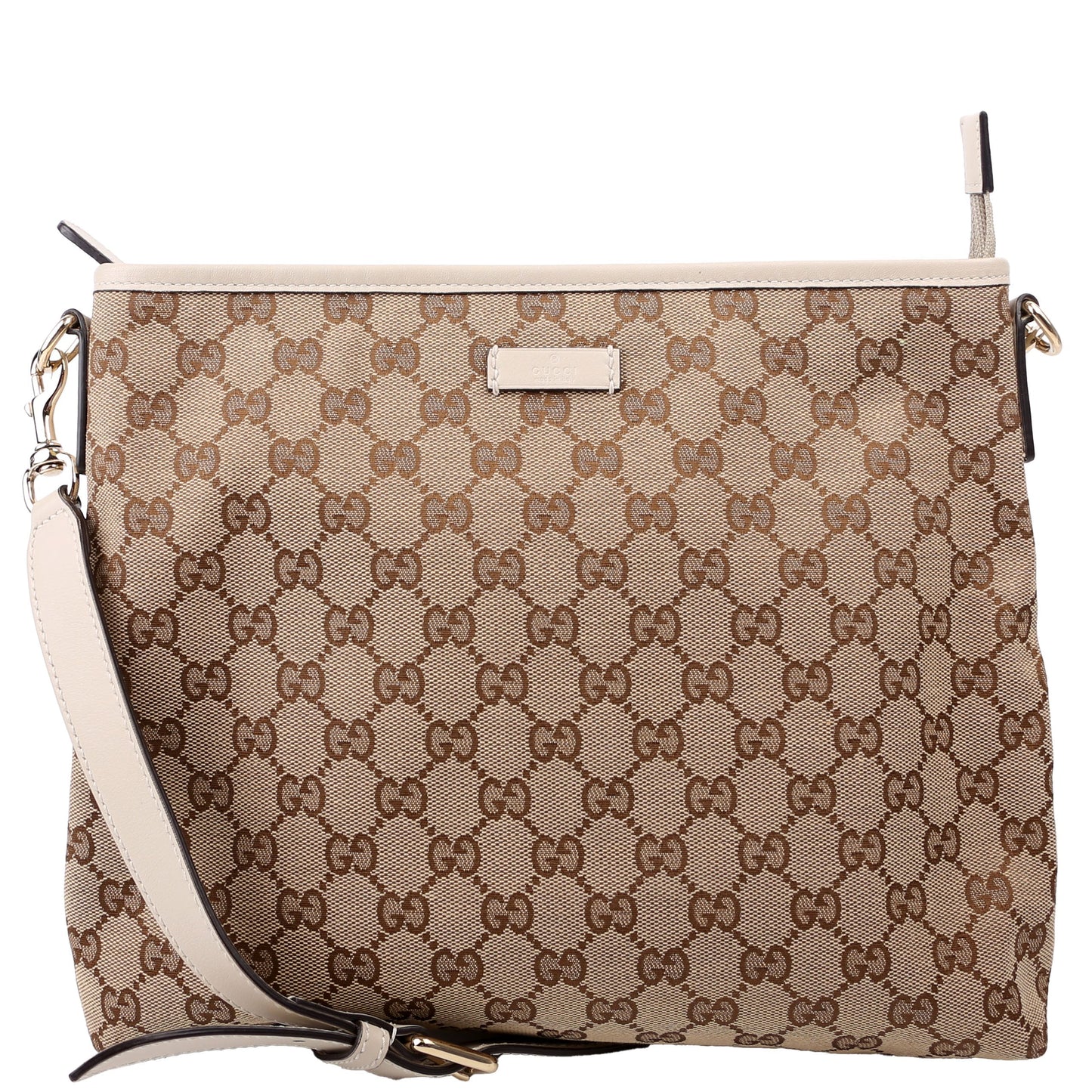 Gucci GG Canvas White Crossbody Bag White 1