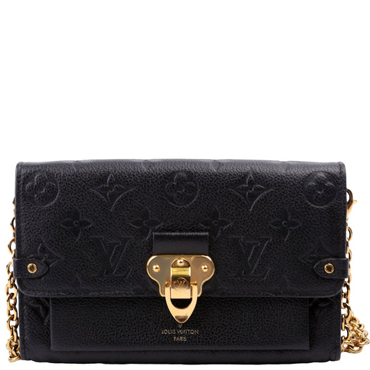 Louis Vuitton Vavin Old Model Black Empreinte Wallet Case
