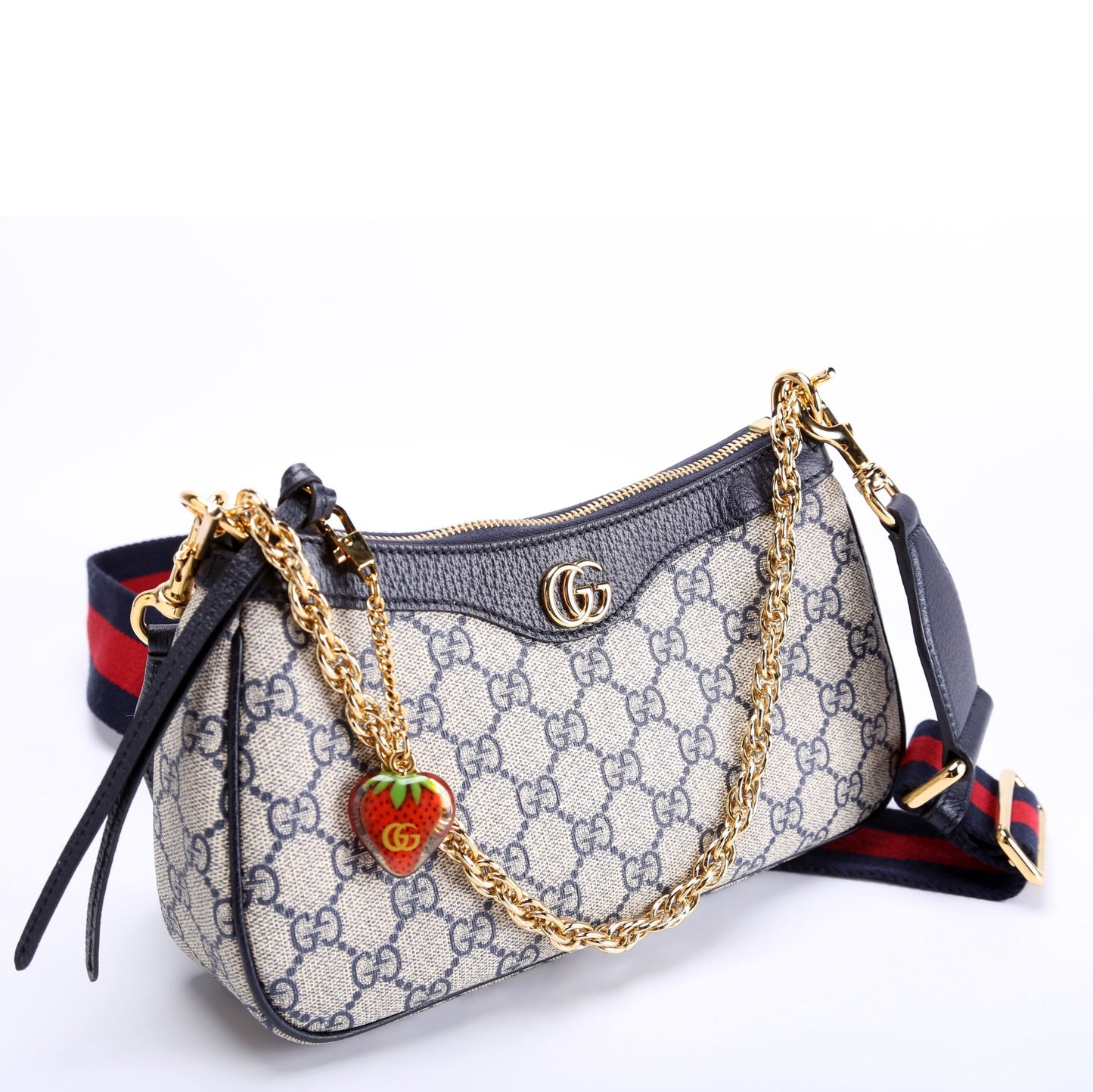 Gucci GG Supreme HandNavy Small Travel Bag