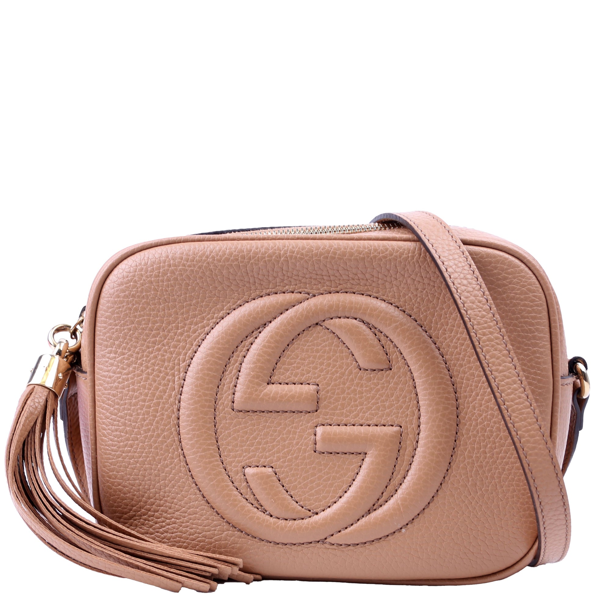 Gucci Soho Disco Tan Crossbody Bag Tan 4